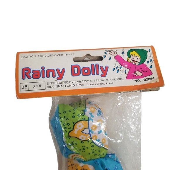 Vintage Doll Rainy Dolly in Packaging Hong Kong Vinyl Freckles Blue Eyes Retro - Picture 6 of 9